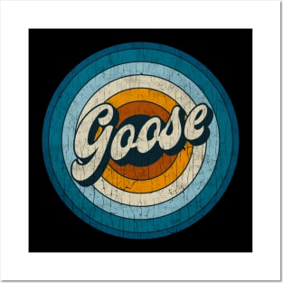Goose - Retro Circle Vintage Posters and Art